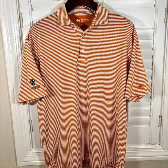 Onward Reserve Men's Striped Polo Shirt - Size L - Picture 1 of 5
